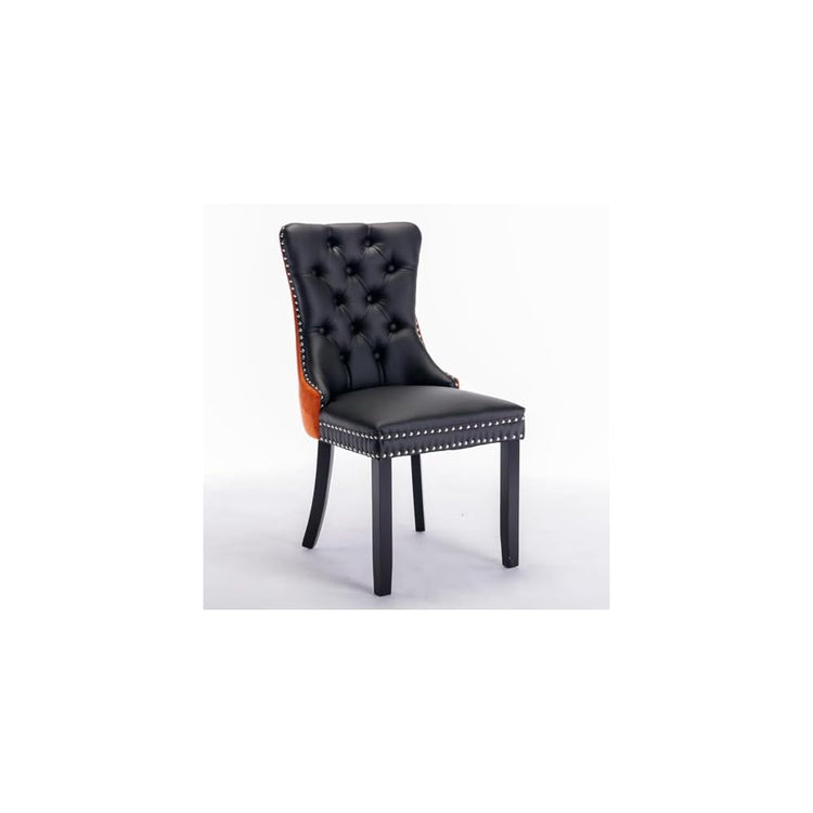 Nikki Modern High-end Tufted Solid Wood Upholstered Chair