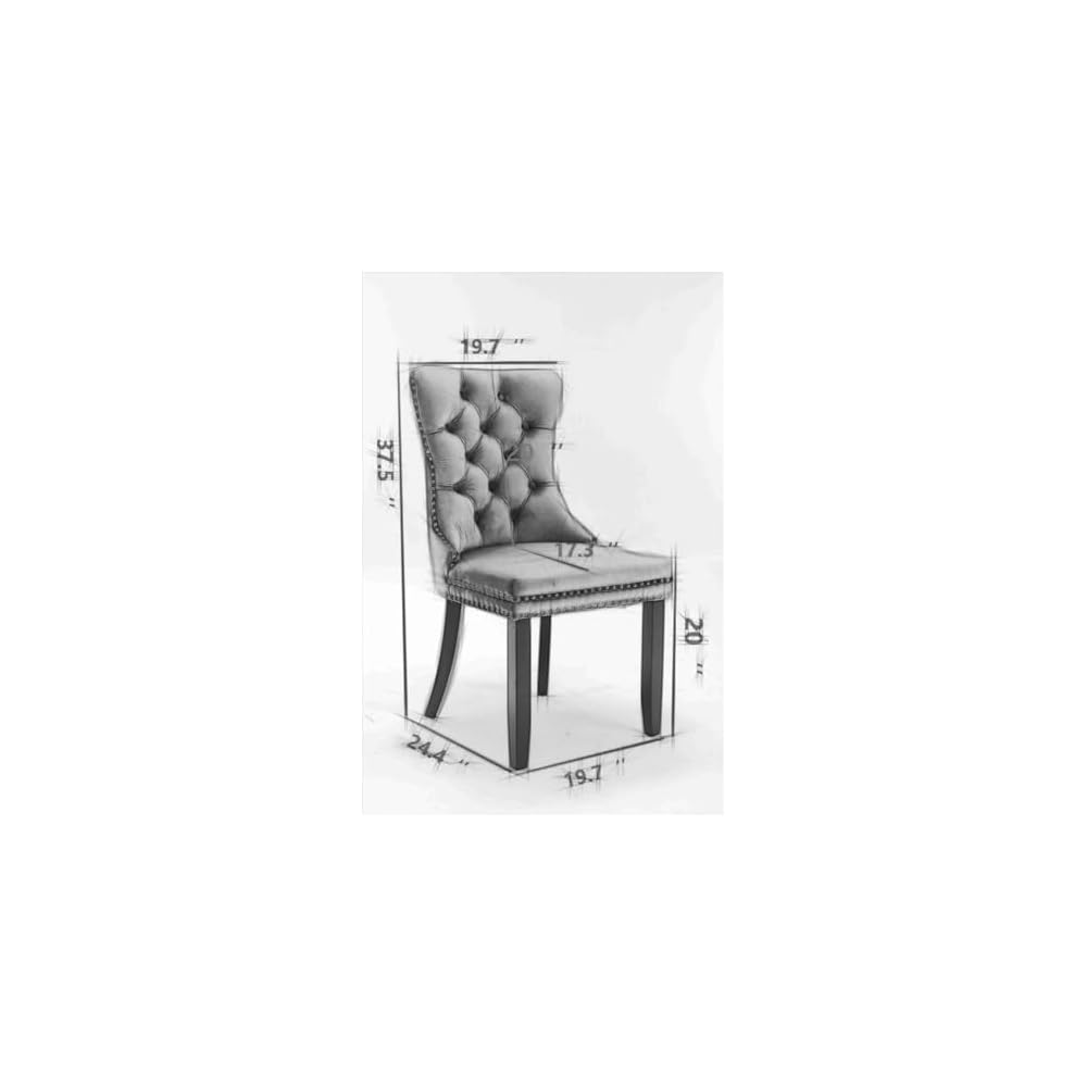 Nikki Modern High-end Tufted Solid Wood Upholstered Chair