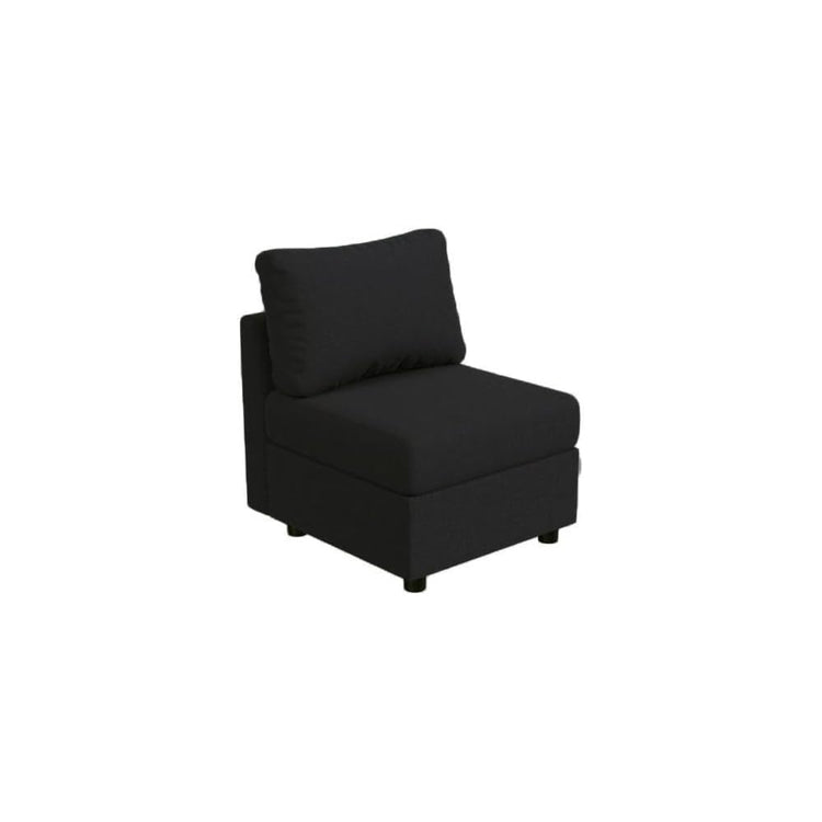 Middle Module for Modular Sectional Sofa, Convertible Sectional Sofa Couch, Black