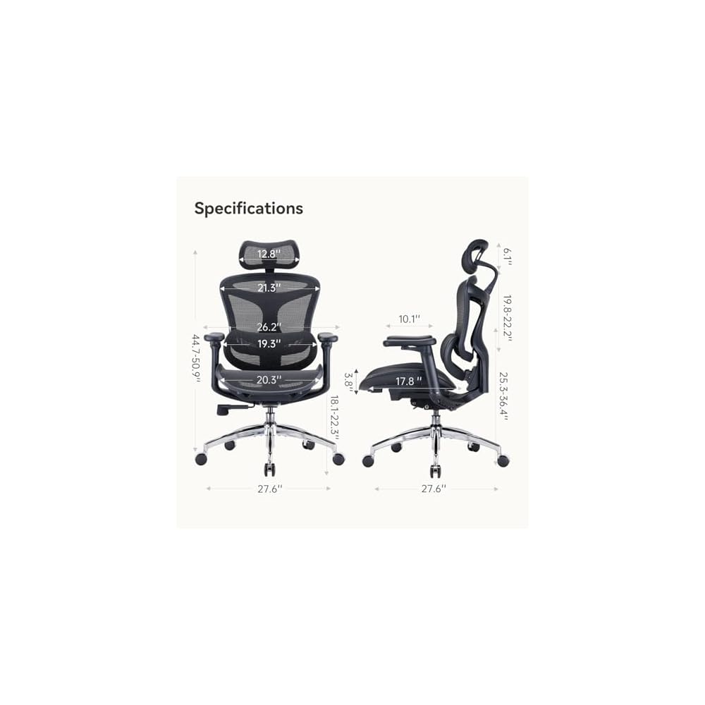 SIHOO Doro C300 Ergonomic Office Chair with Ultra Soft 3D Armrests