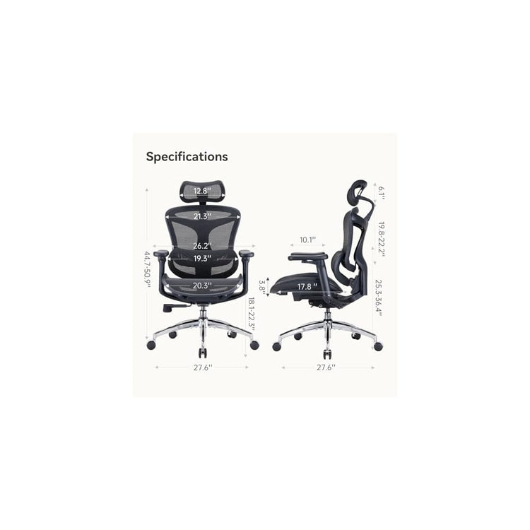 SIHOO Doro C300 Ergonomic Office Chair with Ultra Soft 3D Armrests