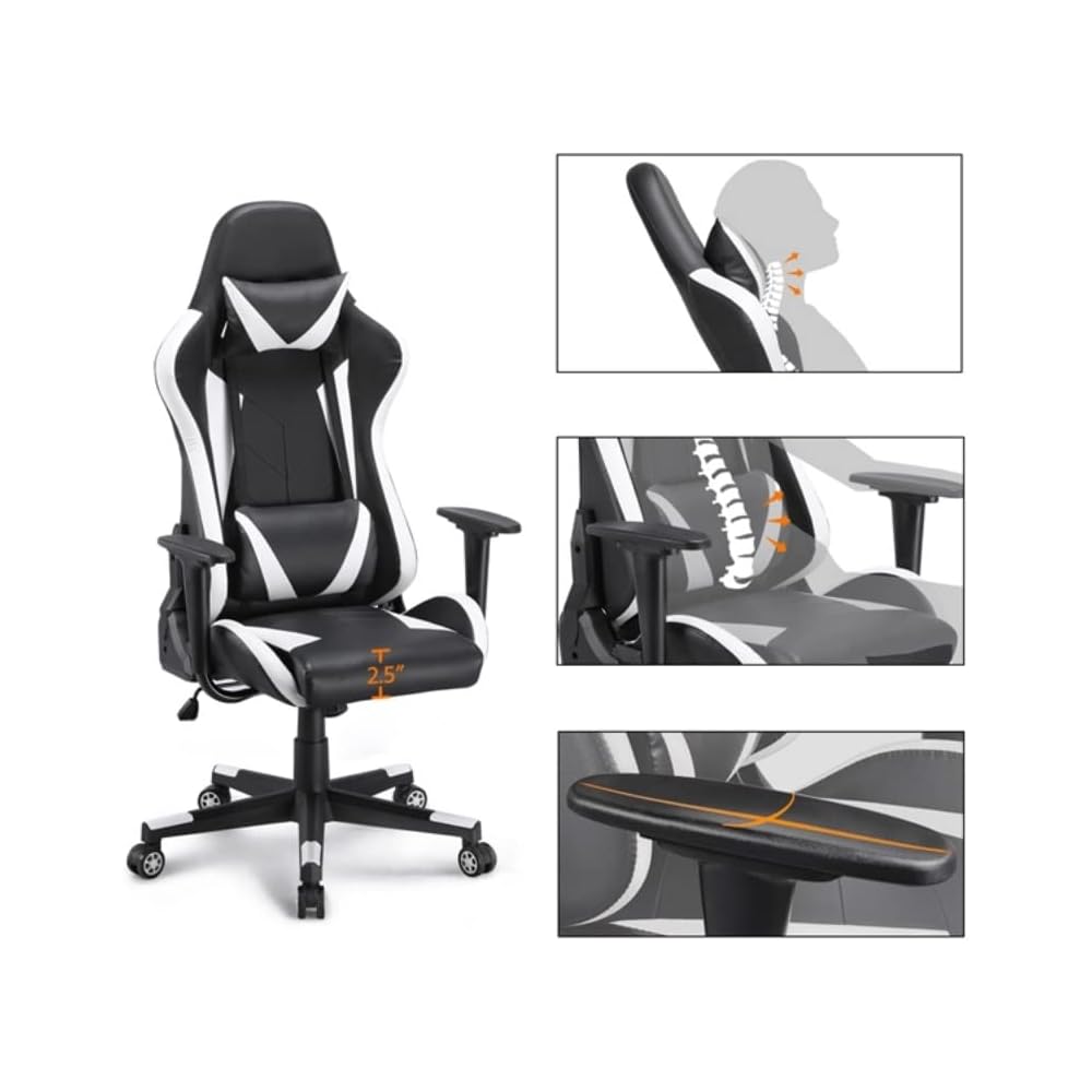 Home Study Office Learning Chair Sitting for A Long Time Can Lie Down Comfortable Ergonomic(D)