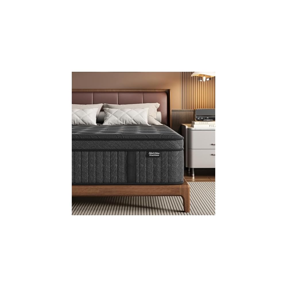 Full Mattress 12 Inch, Hybrid Spring Mattress, Medium Firm