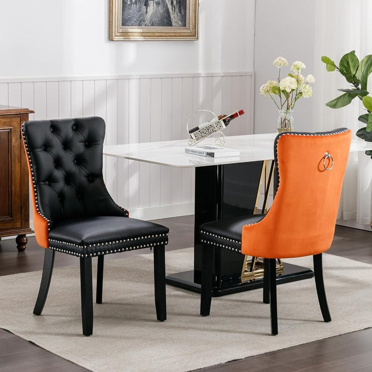 Nikki Modern High-end Tufted Solid Wood Upholstered Chair